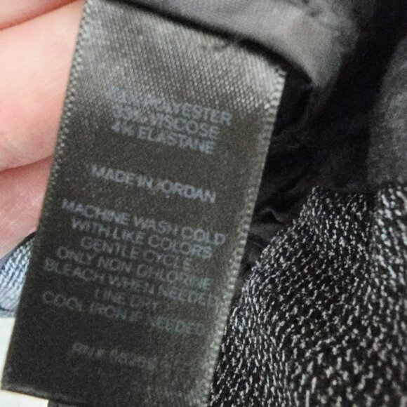 Express Women's Trousers Size 4 Columnist Black Grey Bootcut Dress Pants Office - Picture 12 of 16